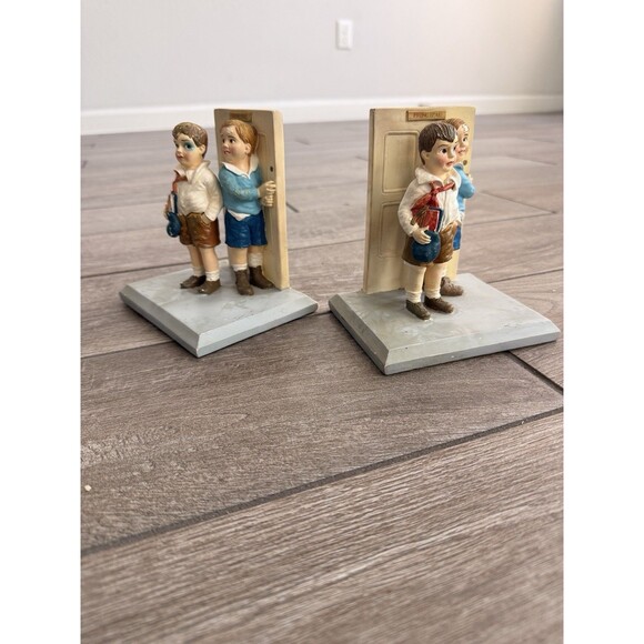 Rare Norman Rockwell Bookends Saturday Evening Post The Principal 820/2000 - Picture 3 of 12
